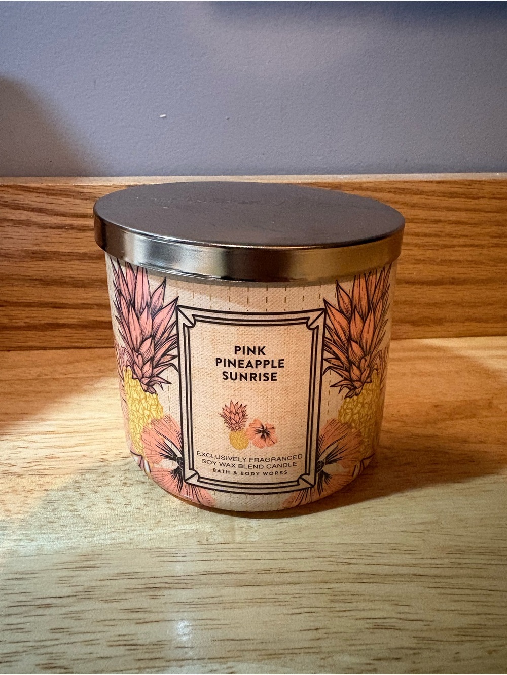 Bath & Body Works Pink Pineapple Sunrise Candle